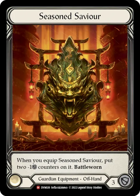 (DYN026) Flesh & Blood TCG Dynasty Single: Seasoned Saviour (Regular)  Majestic