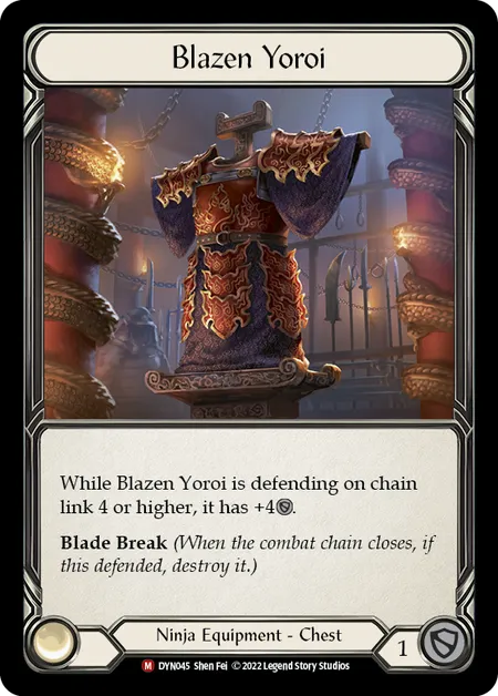 (DYN045) Flesh & Blood TCG Dynasty Single: Blazen Yoroi (Marvel)  Marvel