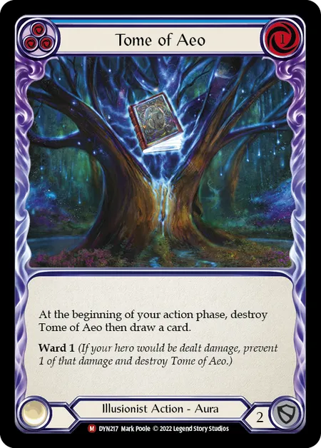 (DYN217) Flesh & Blood TCG Dynasty Single: Tome of Aeo (Rainbow Foil)  Majestic