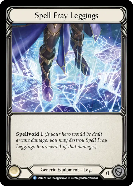 (DYN239) Flesh & Blood TCG Dynasty Single: Spell Fray Leggings (Regular)  Rare