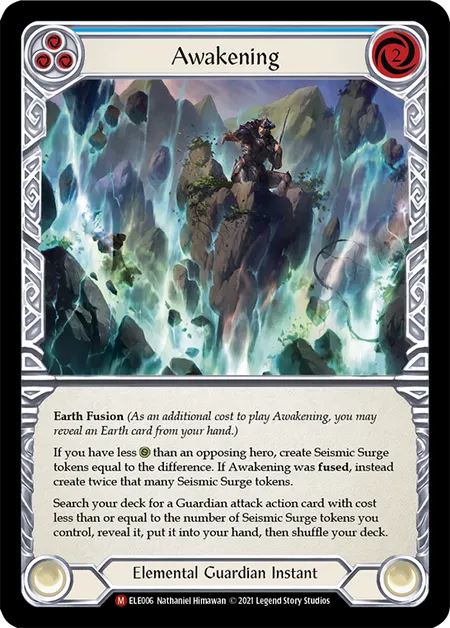 (ELE006) Flesh & Blood TCG Tales of Aria - First Single: Awakening (Rainbow Foil)  Majestic