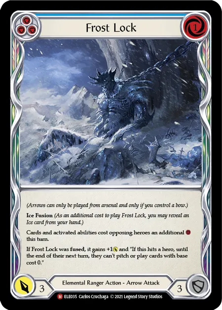 (ELE035) Flesh & Blood TCG Tales of Aria - First Single: Frost Lock (Rainbow Foil)  Majestic