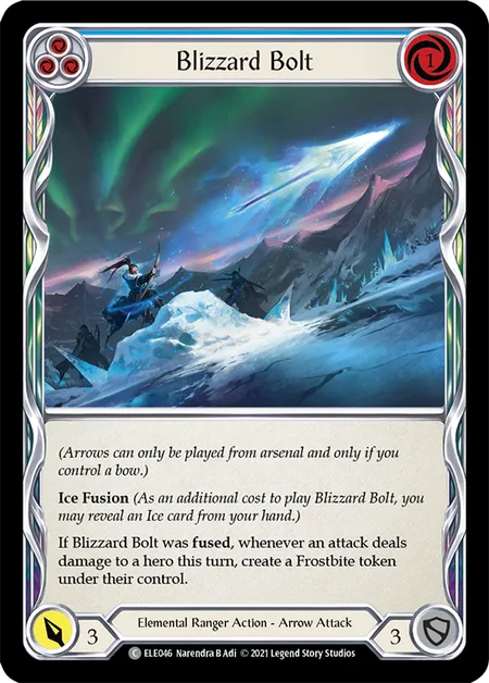 (ELE046) Flesh & Blood TCG Tales of Aria - First Single: Blizzard Bolt (Blue) (Regular)  Common