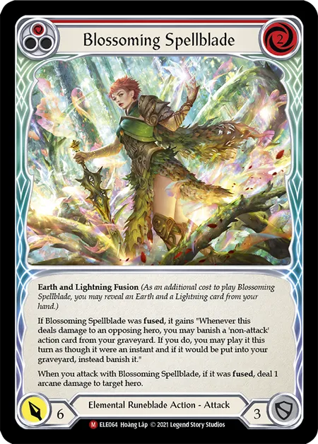 (ELE064) Flesh & Blood TCG Tales of Aria - First Single: Blossoming Spellblade (Regular)  Majestic