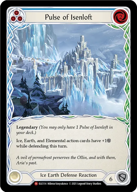 (ELE114) Flesh & Blood TCG Tales of Aria - First Single: Pulse of Isenloft (Regular)  Majestic