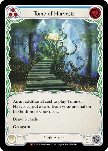 (ELE118) Flesh & Blood TCG Tales of Aria - First Single: Tome of Harvests (Rainbow Foil)  Majestic