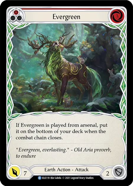 (ELE119) Flesh & Blood TCG Tales of Aria - First Single: Evergreen (Red) (Regular)  Rare