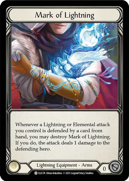 (ELE174) Flesh & Blood TCG Tales of Aria - First Single: Mark of Lightning (Cold Foil)  Common