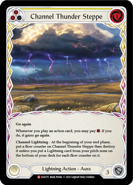 (ELE175) Flesh & Blood TCG Tales of Aria - First Single: Channel Thunder Steppe (Regular)  Majestic