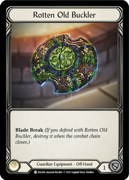 (ELE204) Flesh & Blood TCG Tales of Aria - First Single: Rotten Old Buckler (Regular)  Common