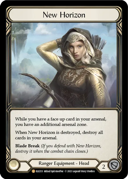 (ELE213) Flesh & Blood TCG Tales of Aria - First Single: New Horizon (Cold Foil)  Legendary