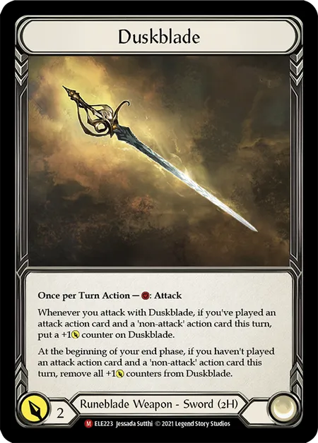 (ELE223) Flesh & Blood TCG Tales of Aria - First Single: Duskblade (Cold Foil)  Majestic