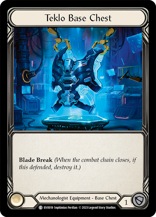 (EVO019) Flesh & Blood TCG Bright Lights Single: Teklo Base Chest (Regular)  Common