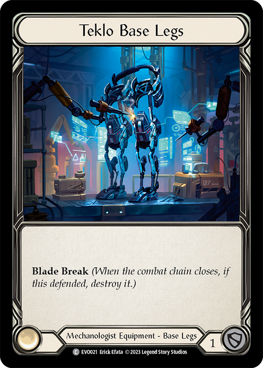 (EVO021) Flesh & Blood TCG Bright Lights Single: Teklo Base Legs (Regular)  Common