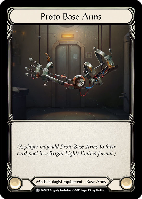 (EVO024) Flesh & Blood TCG Bright Lights Single: Proto Base Arms (Regular)  Common