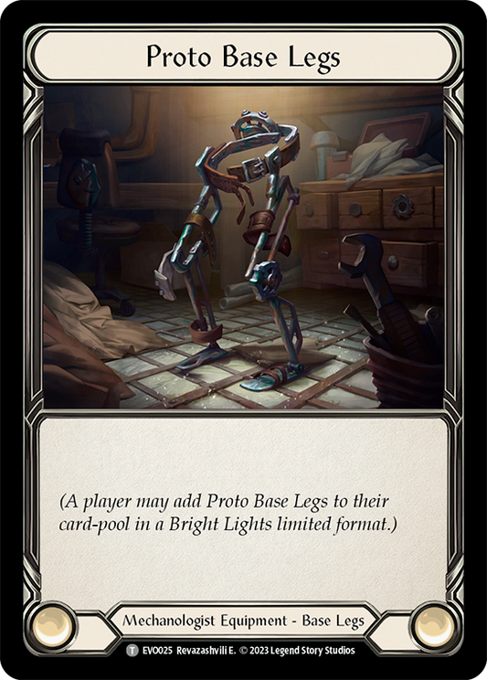 (EVO025) Flesh & Blood TCG Bright Lights Single: Proto Base Legs (Regular)  Common