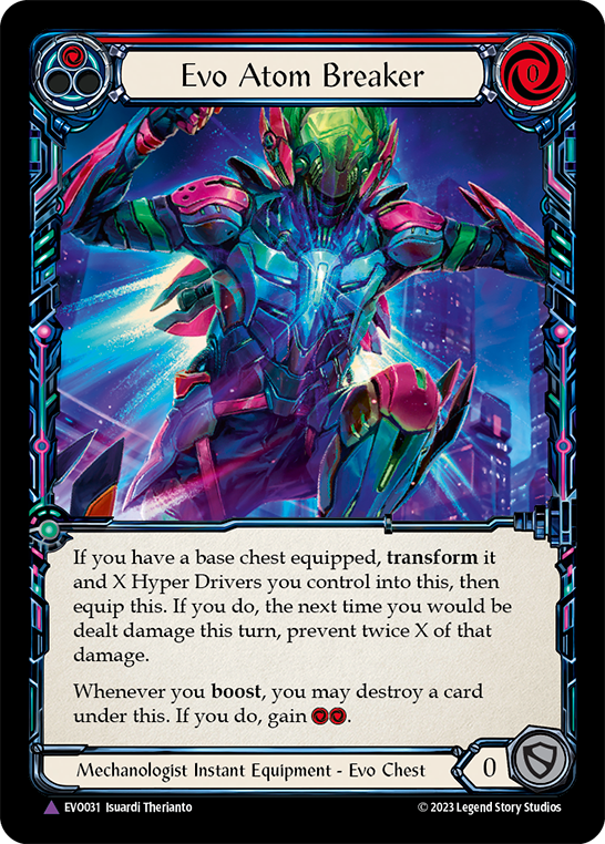 (EVO031) Flesh & Blood TCG Bright Lights Single: Evo Atom Breaker (Marvel)  Marvel