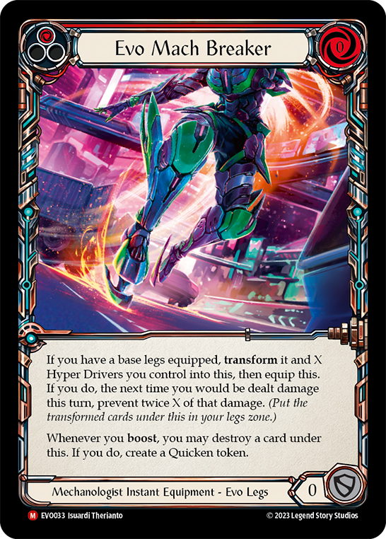 (EVO033) Flesh & Blood TCG Bright Lights Single: Evo Mach Breaker (Regular)  Majestic