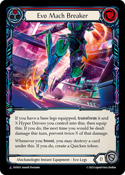 (EVO033) Flesh & Blood TCG Bright Lights Single: Evo Mach Breaker (Marvel)  Marvel