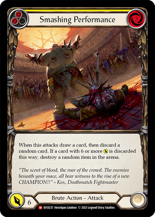 (EVO237) Flesh & Blood TCG Bright Lights Single: Smashing Performance (Regular)  Majestic