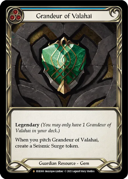 (EVR000) Flesh & Blood TCG Everfest - First Single: Grandeur of Valahai (Cold Foil)  Fabled