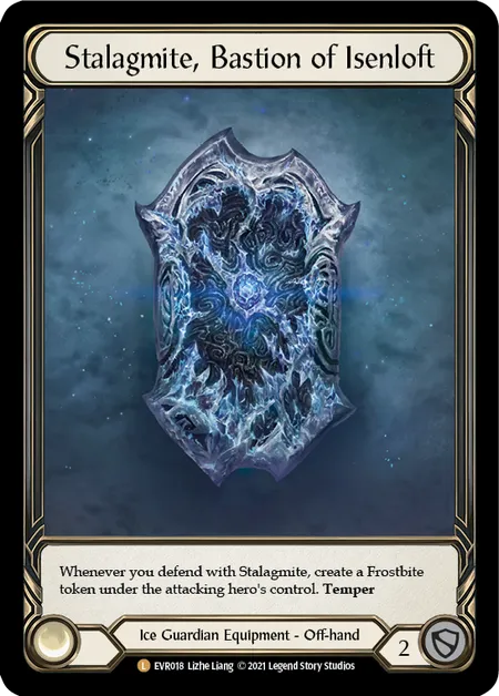 (EVR018) Flesh & Blood TCG Everfest - First Single: Stalagmite, Bastion of Isenloft (Cold Foil)  Legendary