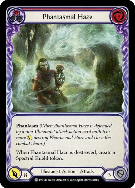 (EVR147) Flesh & Blood TCG Everfest - First Single: Phantasmal Haze (Red) (Rainbow Foil)  Common