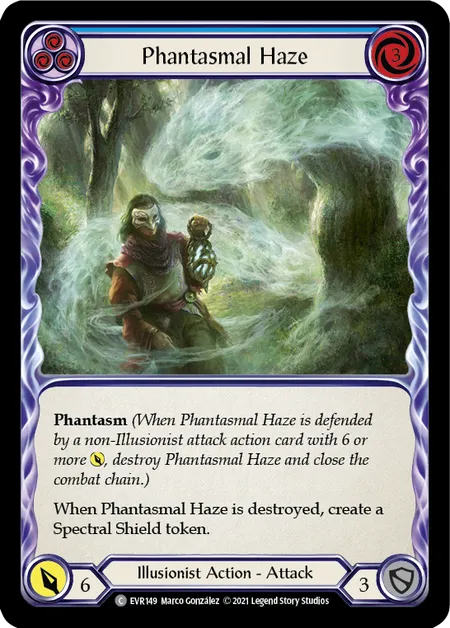 (EVR149) Flesh & Blood TCG Everfest - First Single: Phantasmal Haze (Blue) (Regular)  Common