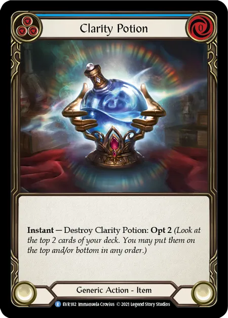 (EVR182) Flesh & Blood TCG Everfest - First Single: Clarity Potion (Cold Foil)  Rare