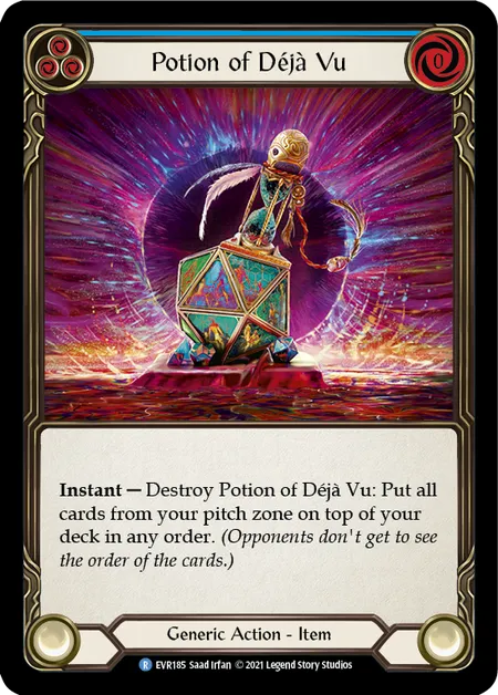 (EVR185) Flesh & Blood TCG Everfest - First Single: Potion of Deja Vu (Regular)  Rare