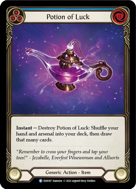 (EVR187) Flesh & Blood TCG Everfest - First Single: Potion of Luck (Regular)  Rare