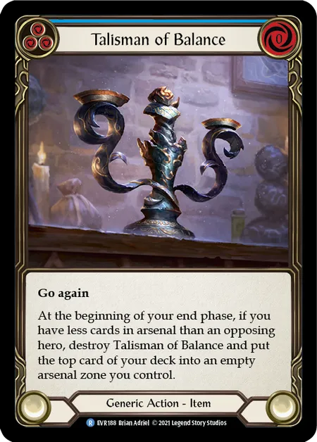 (EVR188) Flesh & Blood TCG Everfest - First Single: Talisman of Balance (Cold Foil)  Rare