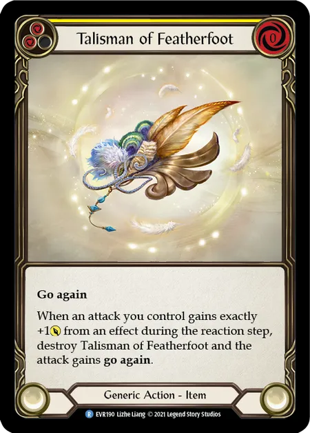 (EVR190) Flesh & Blood TCG Everfest - First Single: Talisman of Featherfoot (Regular)  Rare