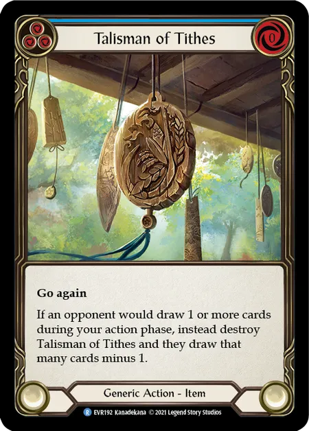 (EVR192) Flesh & Blood TCG Everfest - First Single: Talisman of Tithes (Regular)  Rare