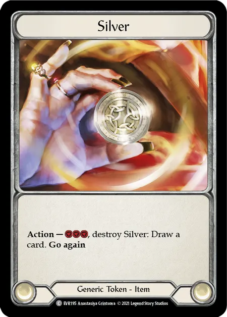 (EVR195) Flesh & Blood TCG Everfest - First Single: Silver (Rainbow Foil)  Common