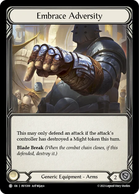 (HVY200) Flesh & Blood TCG Heavy Hitters Single: Embrace Adversity (Regular)  Common