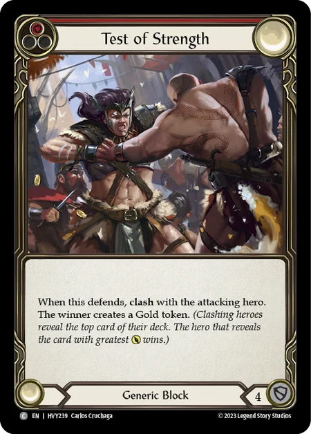 (HVY239) Flesh & Blood TCG Heavy Hitters Single: Test of Strength (Regular)  Common