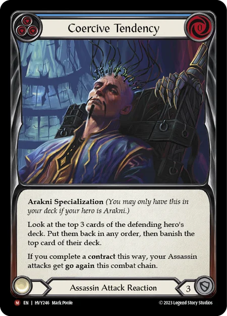 (HVY246) Flesh & Blood TCG Heavy Hitters Single: Coercive Tendency (Rainbow Foil)  Majestic