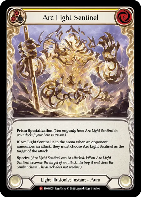 (MON005) Flesh & Blood TCG Monarch - First Single: Arc Light Sentinel (Rainbow Foil)  Majestic