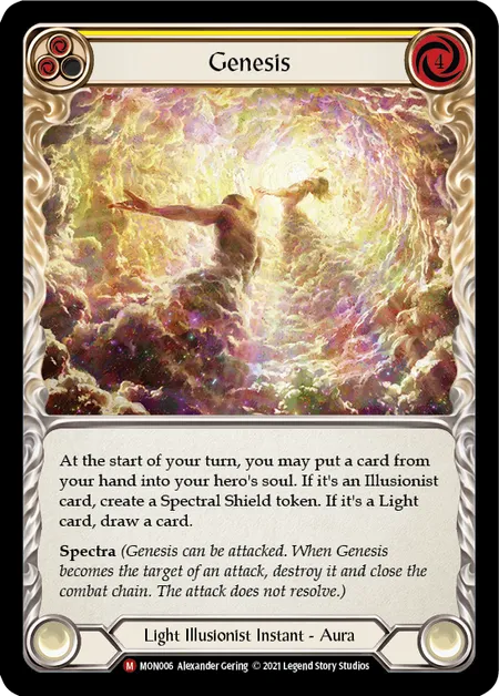 (MON006) Flesh & Blood TCG Monarch - First Single: Genesis (Regular)  Majestic