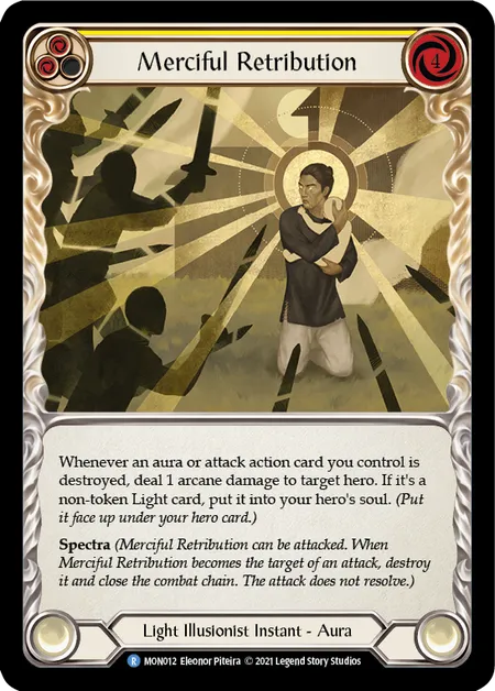 (MON012) Flesh & Blood TCG Monarch - First Single: Merciful Retribution (Rainbow Foil)  Rare