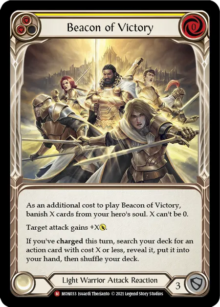 (MON033) Flesh & Blood TCG Monarch - First Single: Beacon of Victory (Regular)  Majestic