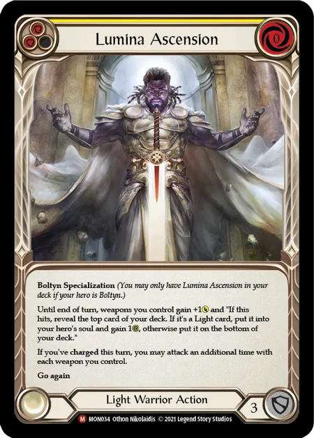 (MON034) Flesh & Blood TCG Monarch - First Single: Lumina Ascension (Rainbow Foil)  Majestic