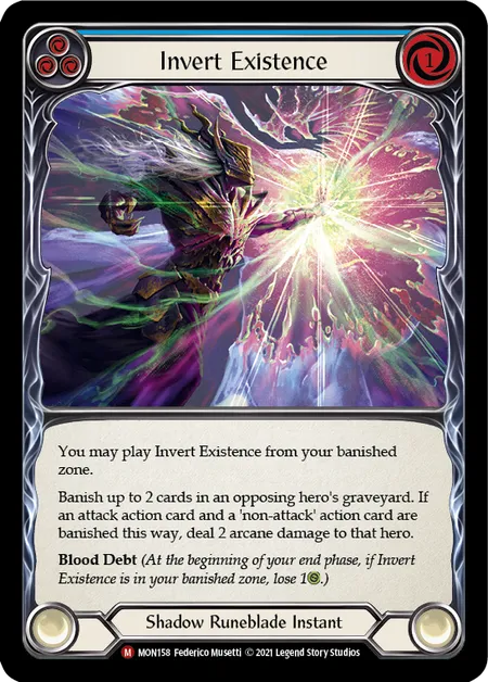 (MON158) Flesh & Blood TCG Monarch - First Single: Invert Existence  (Regular)  Majestic