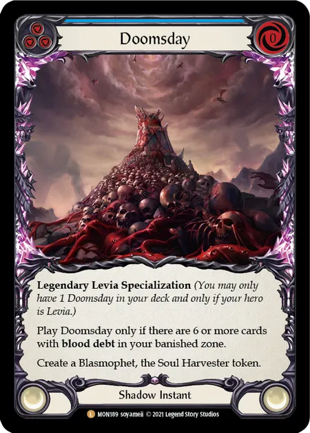 (MON189) Flesh & Blood TCG Monarch - First Single: Doomsday (Cold Foil)  Legendary