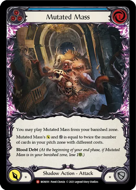 (MON191) Flesh & Blood TCG Monarch - First Single: Mutated Mass (Rainbow Foil)  Majestic