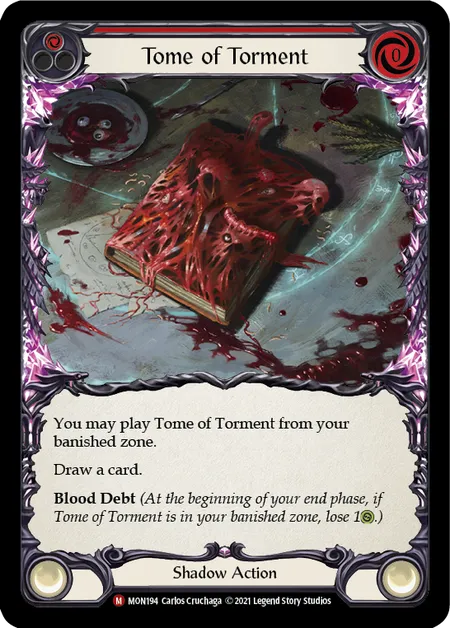 (MON194) Flesh & Blood TCG Monarch - First Single: Tome of Torment (Rainbow Foil)  Majestic