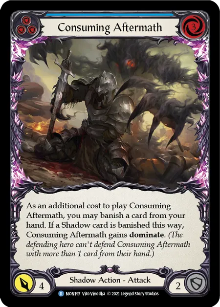 (MON197) Flesh & Blood TCG Monarch - First Single: Consuming Aftermath (Blue) (Regular)  Rare