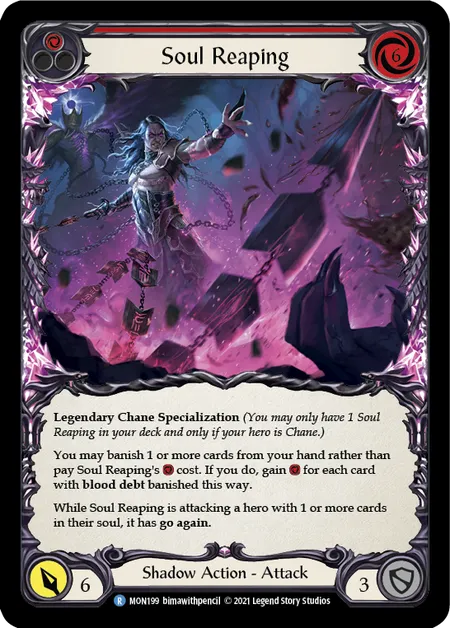 (MON199) Flesh & Blood TCG Monarch - First Single: Soul Reaping (Regular)  Rare