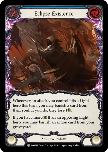 (MON218) Flesh & Blood TCG Monarch - First Single: Eclipse Existence (Rainbow Foil)  Common